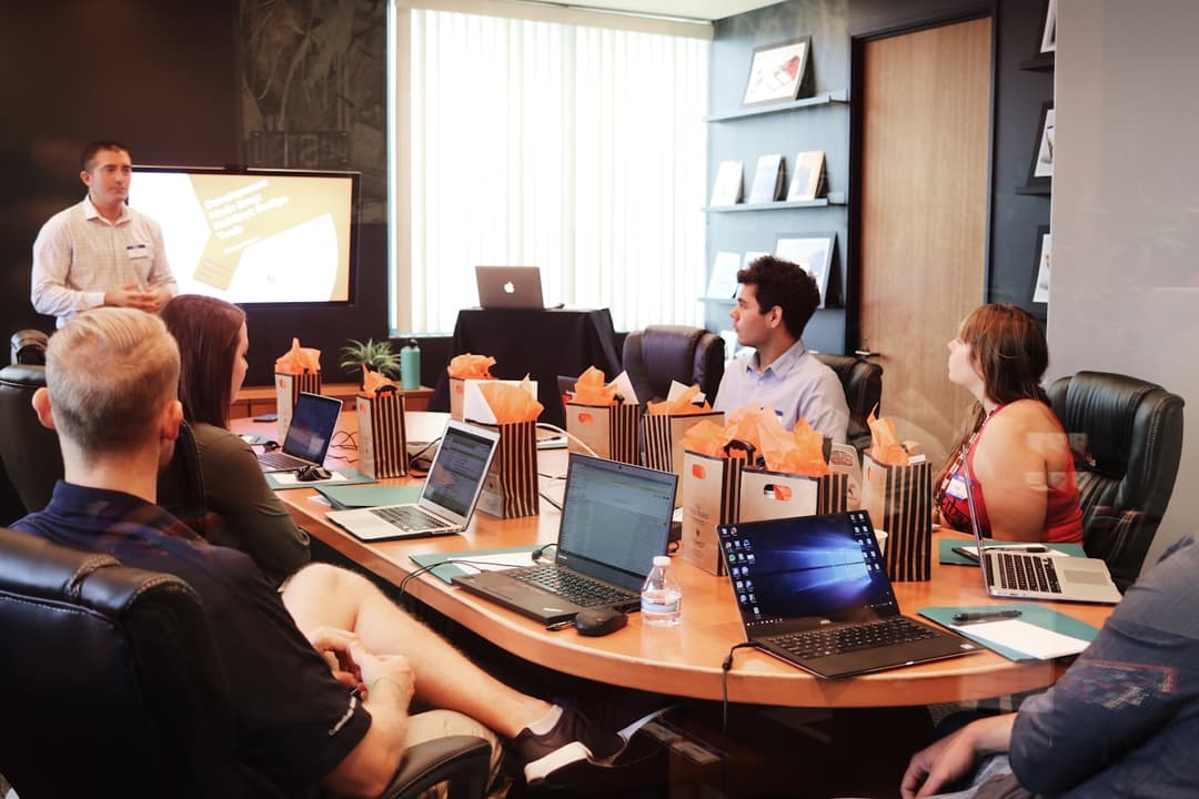 SR Tek Solutions team in a planning session